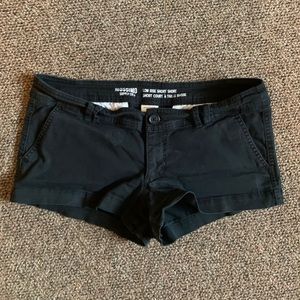 Target Low Rise Black Shorts